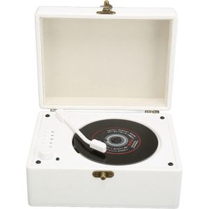 Draagbare CD-speler - Compacte muziek-cd-speler voor auto/reizen met Bluetooth, AUX en USB - Wit