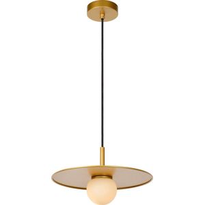 Lucide TOPHER Hanglamp - Ø 30 cm - 1xG9 - Mat Goud / Messing