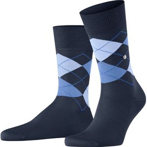 Burlington Manchester one-size organisch katoen sokken heren blauw - Maat 46-50