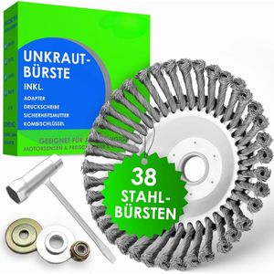 Solacis Onkruidborstel - Bosmaaier - Onkruidborstel bosmaaier - Onkruidborstel voor bosmaaier - Onkruid borstel - Must have om onkruid te verwijderen!