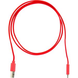 Xtreme Mac - Data kabel, Apple lightning (1m), nylon, vlak, rood