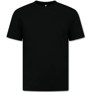 T shirt Heren Oversized - Effen T-shirt Blanco - 6530 - Zwart