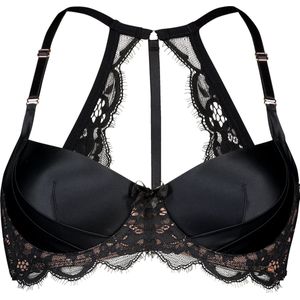 Hunkemöller Dames Lingerie Voorgevormde beugel bh Livia - Zwart - maat B70