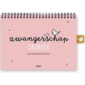 Zwangerschapsdagboek | roze | invulboek A5 | zwanger dagboek | Thuismusje