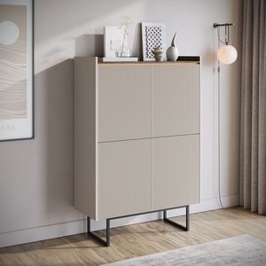 Meubella - Dressoir Linq - Beige - 98 cm