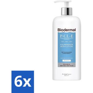 Biodermal - P-CL-E Kalmerende Bodylotion - Voor Droge & Gevoelige Huid - 400 ml - Voordeelverpakking - 6 stuks