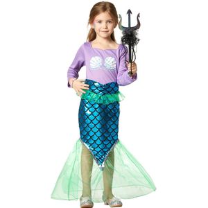 dressforfun - zeemeermin - 116 (5-6y) - Verkleedkleding carnaval - Halloween - Verkleden - Feestkleding - Carnavalskleding - Feest - Partykleding