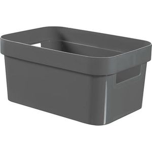 Infinity-Recycled - Opbergbox - 4.5L - Grijs - 26x17,5xh12,3cm