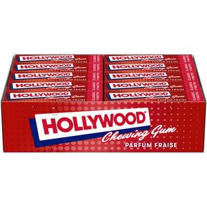 Hollywood kauwgom - Strawberry - aardbei - 31g x 20