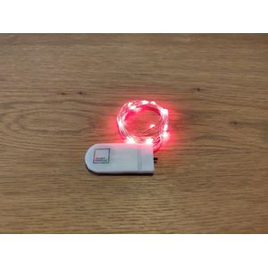 SquareRainbow Gekleurde Nano LED Haarlampjes (2 meter) – Rood Hairlights - Lampjes Verlichting voor in je Haar - Haarversiering voor Gala / Feest / Verjaardag / Bruiloft / Festival / Carnaval / Kerst - Haar Versiering Bruid Dames Meisjes Kind