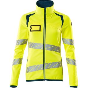 Mascot Accelerate Safe Fleecetrui met rits 19153-315 - hi-vis geel/donkerpetrol - 3XL