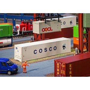 Faller - 40' Hi-Cube koelkast-container COSCO - modelbouwsets, hobbybouwspeelgoed voor kinderen, modelverf en accessoires