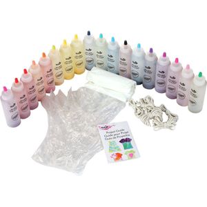 One-step Tie Dye Kit - Tie Dye Party (voor 6 personen) - 14 kleuren - 51.0g