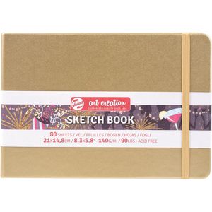 Schetsboek talens art creation goudgeel 21x15 cm | 1 stuk | 5 stuks