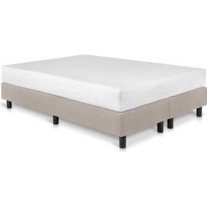 Bed4less Boxspring 140 x 200 cm - Met Matras - Tweepersoons - Beige