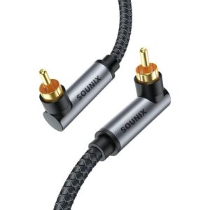 Sounix Tulp kabel - RCA Kabel - Digital Coax Kabel - 2 meter - Verguld - Stereo Audio Kabel