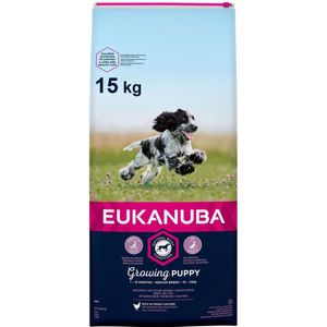 Eukanuba Dog Puppy Medium Breed- Kip - Puppyvoer - 15 kg