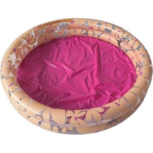 Swim Essentials Opblaasbaar Zwembad - Baby & Kinder Zwembad – Pink Flowers - Ø 100 cm