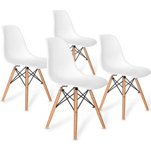 Regia Kuipstoelen - Eetkamerstoelen Set Van 4 - Chaise Salle a Manger Scandinave