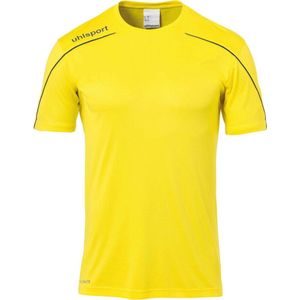 Uhlsport Stream 22 Shirt Korte Mouw Heren - Geel / Zwart | Maat: 2XL
