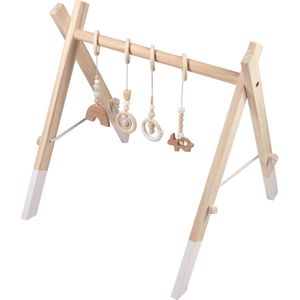 Little Big Adventure - Baby Gym - Wit- Hout - Houten speelboog
