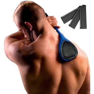 baKblade Back Shaver Elite Plus – Rug Scheren Mannen - Rug Scheerapparaat met 3 Scheermesjes en Scrub - Makkelijk Rughaar Verwijderen met Backblade - Bodytrimmer Heren - Bodygroomer