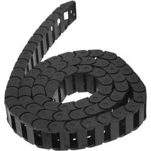 Kunststof Sleepketting Brugtype 1 Meter Lang - Zwarte Nylon Kabelsleepketting voor CNC met Eindconnector