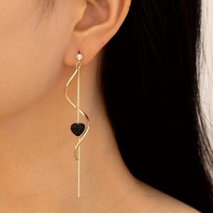 Nivard Oorbellen - Dames - Meisje - Clip - Magneet - Klem - Magnetische - Zwart