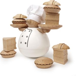 Kikkerland Actiespel - Bordspel - Breng de bakker in evenwicht - Voor volwassenen en kinderen