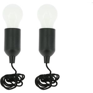 HandyLux set van 2 zwart Gloeilampjes - LED lamp - Feestverlichting - Binnen EN Buiten