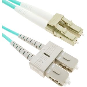 BeMatik - Multimode OM4 glasvezelkabel MMF duplex 50µm / 125µm LC-SC 20m
