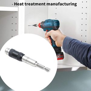 Zelfsluitende bitverlengstang Impact Tough Quick Release bithouder voor verlengstang voor slaggatzaag (Zilver)