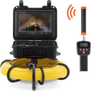 Professionele Inspectie Camera - Endoscoop - 91,5m - Incl. Monitor & Accessoires - Zwart