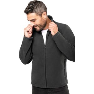 Kariban Fleece vest - antraciet - rits - warme winter sweater - trui - heren - polyester XXL