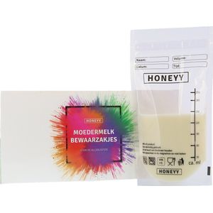 Honeyy - Moedermelk Bewaarzakjes - 150 Stuks - Schenktuit - 220 ml - Vriezer En Koelkast - Lekvrij - Dubbelwandig - BPA-vrij