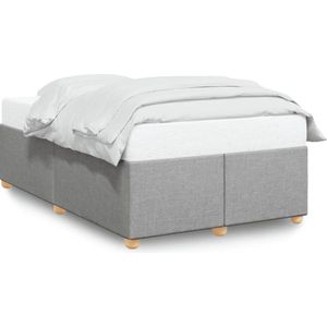 vidaXL - Bedframe - stof - lichtgrijs - 120x200 - cm