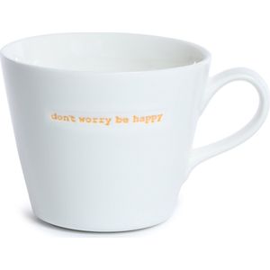 Keith Brymer Jones Bucket mug - Beker - 350ml - don't worry be happy -