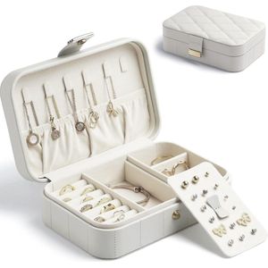 Reizen Sieraden Case Draagbare Kleine Sieraden Reizen Organizer Opslag voor Oorbellen Ring Ketting, Sieraden Dozen voor Vrouwen Meisjes Vrouw Gift