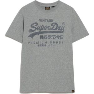 Superdry Classic Vintage Logo Heritage T-shirt Met Korte Mouwen Grijs L Man