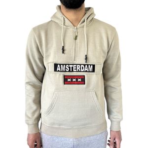 Amsterdam hoodie - Beige - 2XL