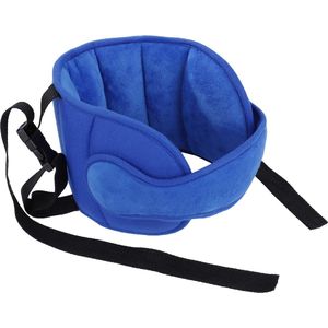 Hoofdsteun, kinderzitje, hoofdband, kleine kinderen, autohoofdsteun voor autostoel, verstelbare neksteun, hoofdbescherming, riem, slaapkussen, hoofdhouder, blauw