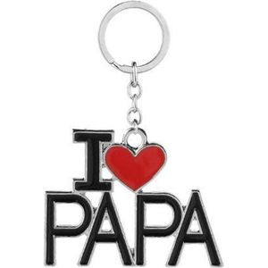 Vader/Papa Sleutelhanger - Dad Key Chain - Vaderdag - I Love Papa - Hartje