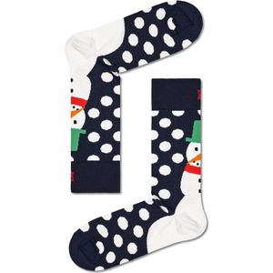 Happy Socks Jumbo Snowman Sock - unisex sokken - Unisex - Maat: 36 - 40