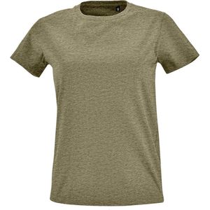 SOLS Dames/dames Imperial Fit T-Shirt met korte mouwen (Heide Khaki)