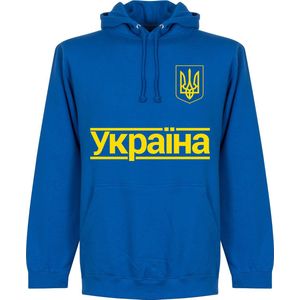 Oekraïne Team Hoodie - Blauw - Kinderen - 128