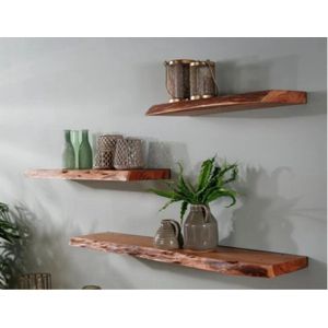 Wandplank-Acaciahout-Natuurlijkevorm-115cm breed-Koloniaal Teakhuis-Massiefhout-Goedkoop