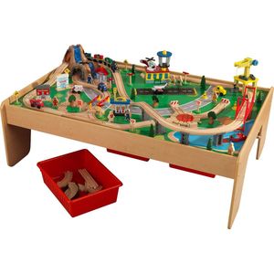 KidKraft 120-delige Waterfall Mountain Houten Treinset en Tafel