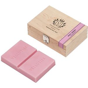 Vellutier Rosy Cheeks - wax melt - 16 branduren - houten kistje