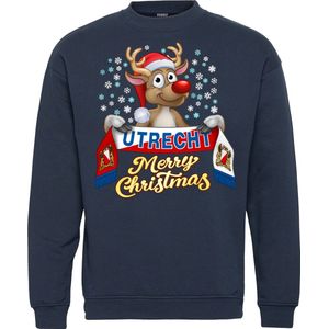 Kersttrui Utrecht | Foute Kersttrui Dames Heren | Kerstcadeau | FC Utrecht supporter | Navy | maat S