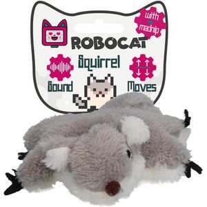 Robocat Eekhoorn - Elektrisch Kattenspeeltje - Interactief - Met Kattenkruid en Geluid - Stimulerend - Automatisch - 3 Standen - met MADNIP - Inclusief USB kabel